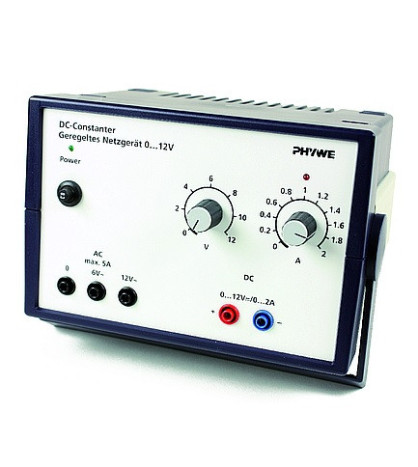 PHYWE Stabilizovaný napájací zdroj 230 V, DC: 0...12V, 2A, AC: 6V/12V, 5A