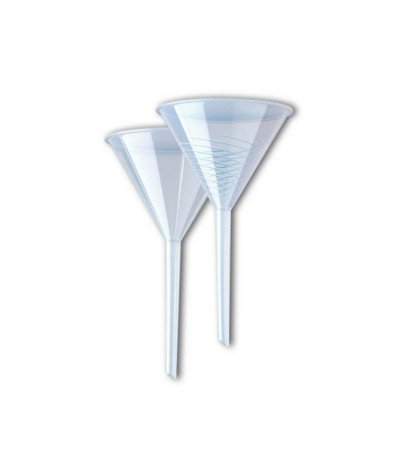 Lievik analytický rebrovaný, PP, 120mm