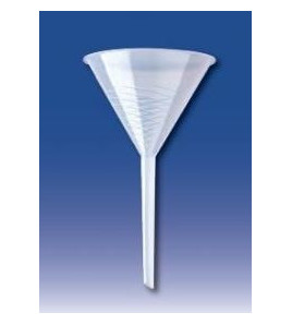 Lievik analytický rebrovaný, PP, 120mm