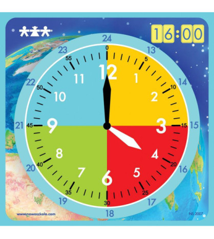 Magnetické hodiny 50 x 50 cm