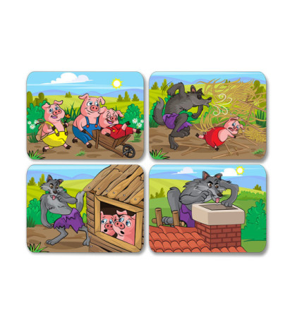 Tri prasiatka, magnetické obrázky