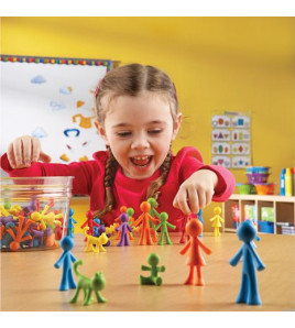 Celá rodina (72ks) - farebné postavičky
