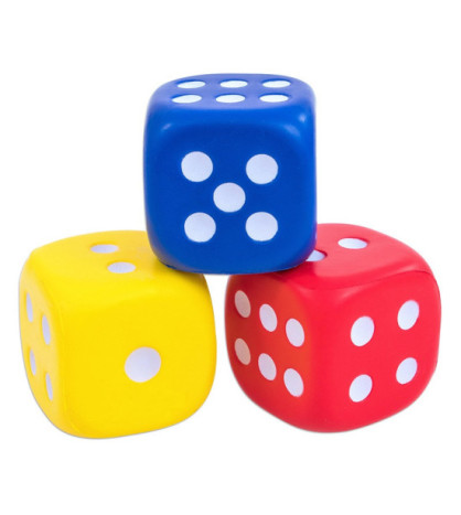 Penové kocky 5cm, 3ks