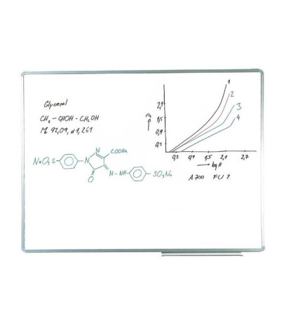 Tabuľa keramická, magnetická, biela 150x120 cm