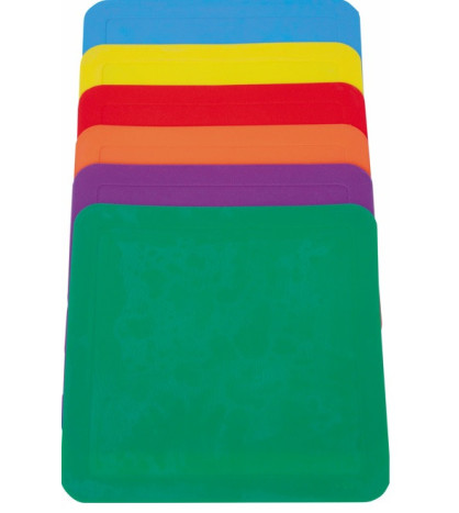 Podlahové značky - štvorec / 6ks v 6 farbách