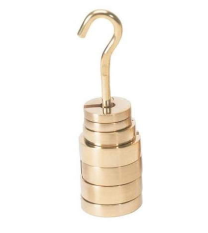 Súprava rôznych drážkových závaží s výrezom, celková hmotnosť 100g