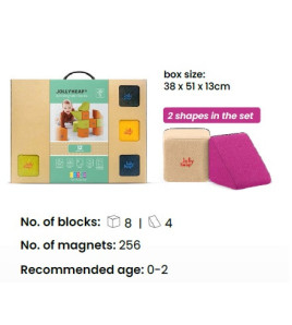 Magnetická stavebnica JollyHeap Pixi set 12 blokov