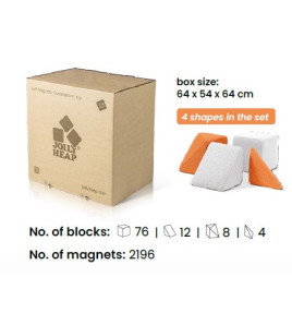 Magnetická stavebnica JollyHeap Creative set 100 blokov