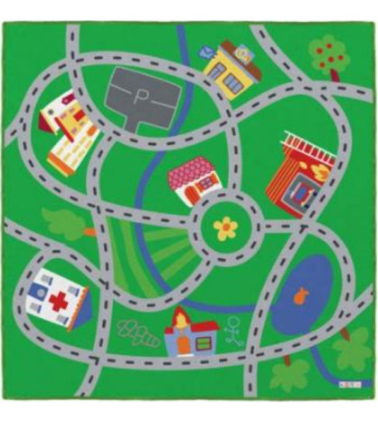 Koberec na hranie - Mestský okruh (200 x 200 cm)