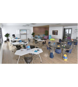 Stôl hexagon 3-miestny