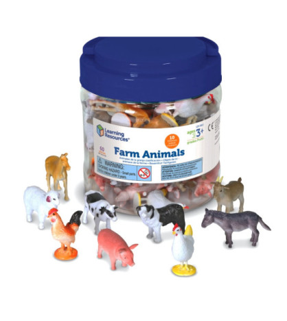 Figúrky na počítanie - Zvieratká z farmy