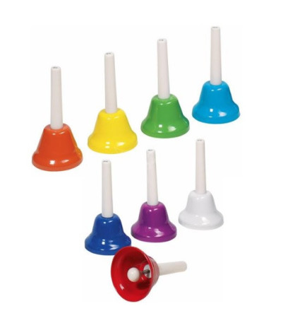 Zvončeky s rúčkou, sada 8 ks