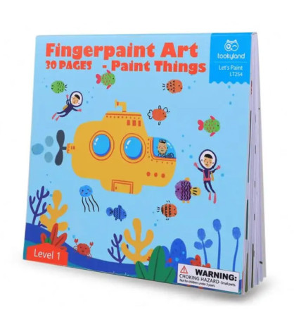 Maľovanie prstovými farbami Level 1 Svet 30 listov