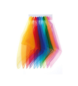 Rytmická šatka farebná - ružová, 1 ks