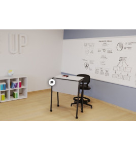 Učiteľský VYSOKÝ kolaboratívny stôl na prácu v stoji, výška 102,5 cm