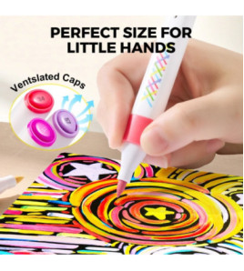 Fixky Umývateľné Vivid layered, 24 ks