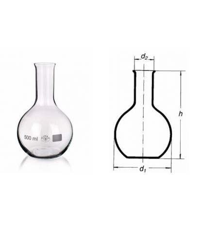 Banka s plochým dnom ,úzkohrdlá,vyhrnutý okraj 100ml