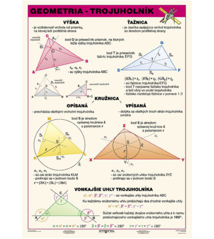 Geometria - trojuholník 100x140cm