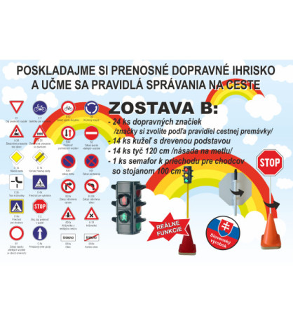 Prenosné dopravné ihrisko - Zostava B