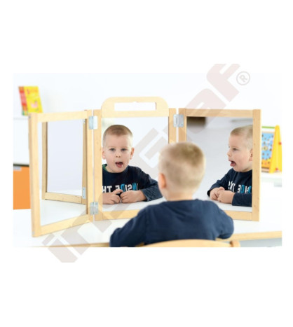 Logopedické zrkadlo s pohyblivými bočnicami