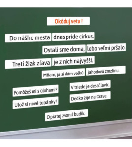 Slovné druhy - okóduj vetu