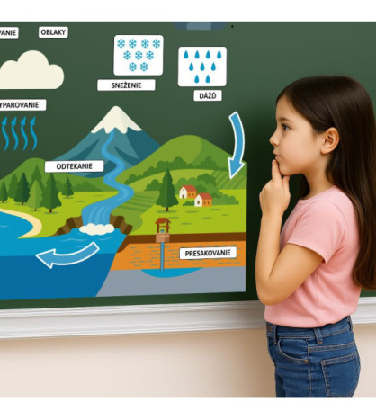 Kolobeh vody - magnetická pomôcka