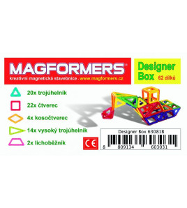 MAGFORMERS Designer Box 62 dielikov