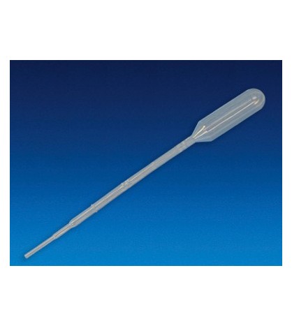 Plastová Pasteur pipeta 3ml, nesterilná, b/500 ks