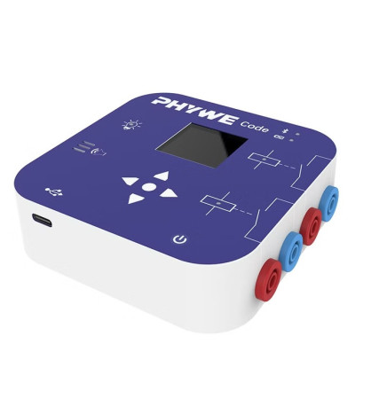 PHYWE aktuátor Cobra SMARTsense Code s displejom na programovanie relé a LED diód