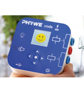 PHYWE aktuátor Cobra SMARTsense Code s displejom na programovanie relé a LED diód