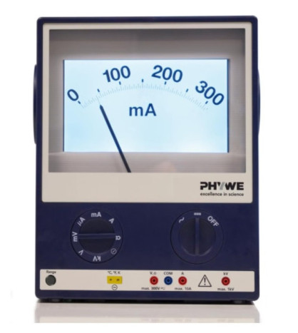 PHYWE Demo Multimeter ADM 3: meranie prúdu, napätia, odporu a teploty