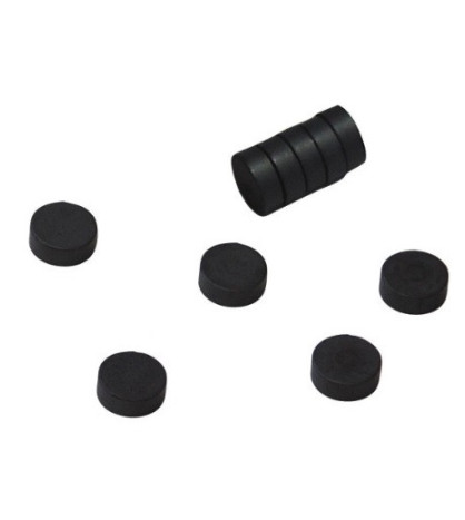 Magnety čierne okrúhle 20x5mm - sada 10 ks