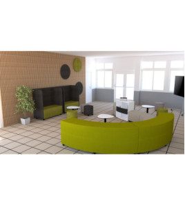 Taburetka s AKUSTICKOU STENOU 130 x 60 x 133 cm