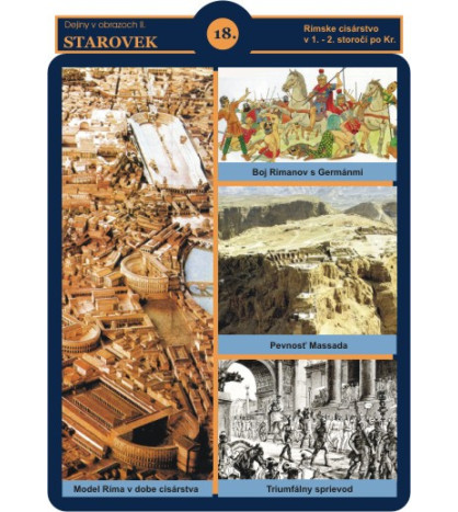 Dejiny v obrazoch - Starovek - kartón - 21ks