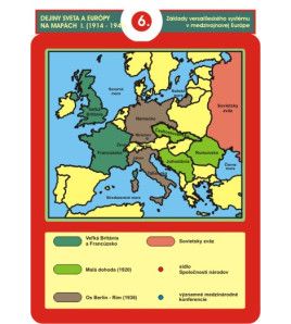 Historické mapy - Dejiny sveta a Európy I. - kartón - 15ks