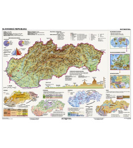 Slovenská republika tematické mapy 160x120cm