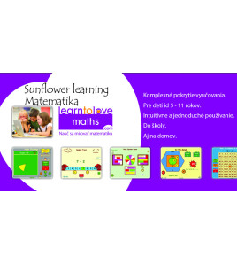 Výukový SW Sunflower learning - Matematika - on-line licencia - ročné predplatné
