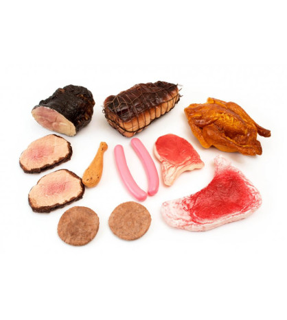 Súprava rôznych druhov mäsa 12 ks