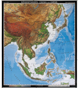 Juhovýchodná Ázia, Čína, Japonsko 210x235 cm, AJ