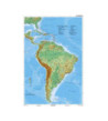 Južná Amerika - všeobecnogeografická mapa 160x120cm