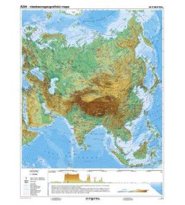 Ázia - všeobecnogeografická mapa 140x190cm