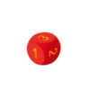 Veľká penová kocka s číslami 1-6, červená, 16cm