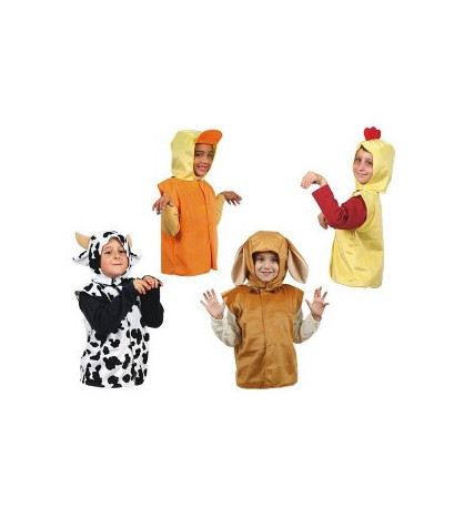 Kostýmy Farma (kačka, krava, pes, kohút) + CD