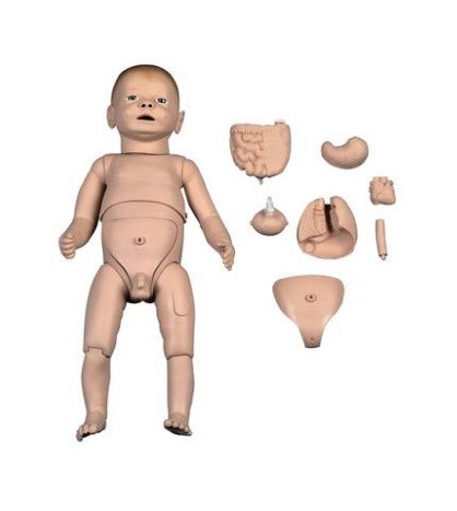 Figurína - Nácvik ošetrovateľských praktík, model novorodenca.