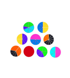 Farebné kruhy - zlomky
