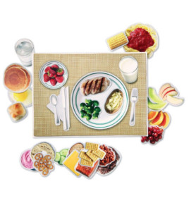 Zdravé jedlá - magnetické obrázky