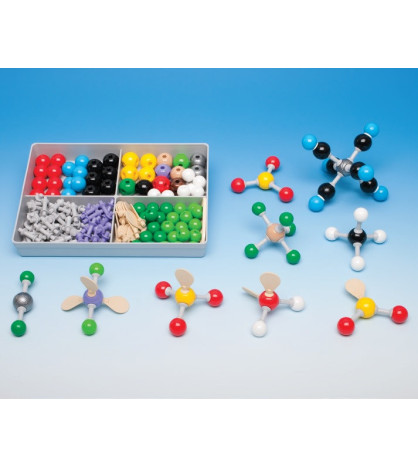 Stavebnica VSEPR: 14 rôznych molekulárnych modelov