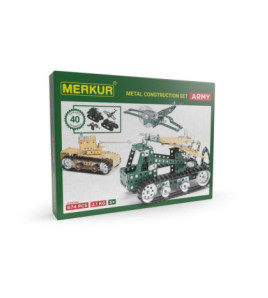 MERKUR Army Set, 657 dielov, 40 modelov