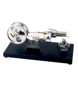 Stirlingov motor - model s skleneným cylindrom