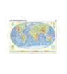 Svet - všeobecnogeografická mapa + slepá mapa (DUO) 120x160cm